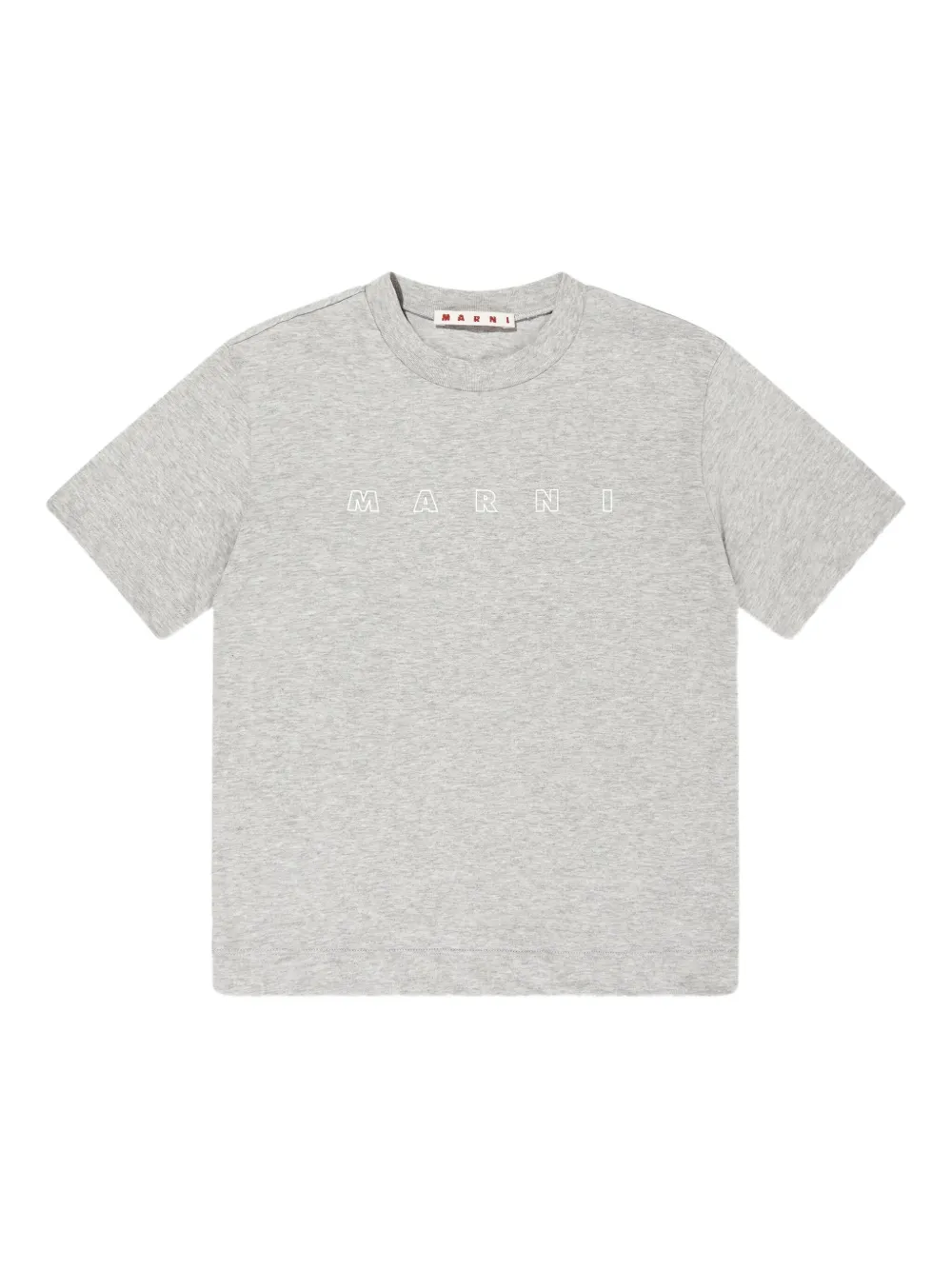 Marni Kids T-shirt met logoprint Grijs