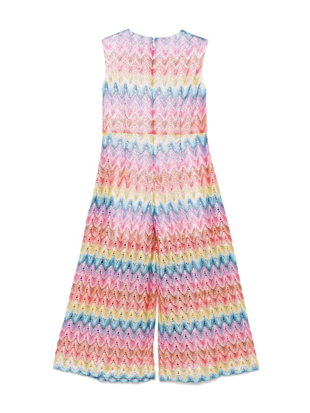 Missoni Kids Jumpsuit met zigzag-patroon - Roze