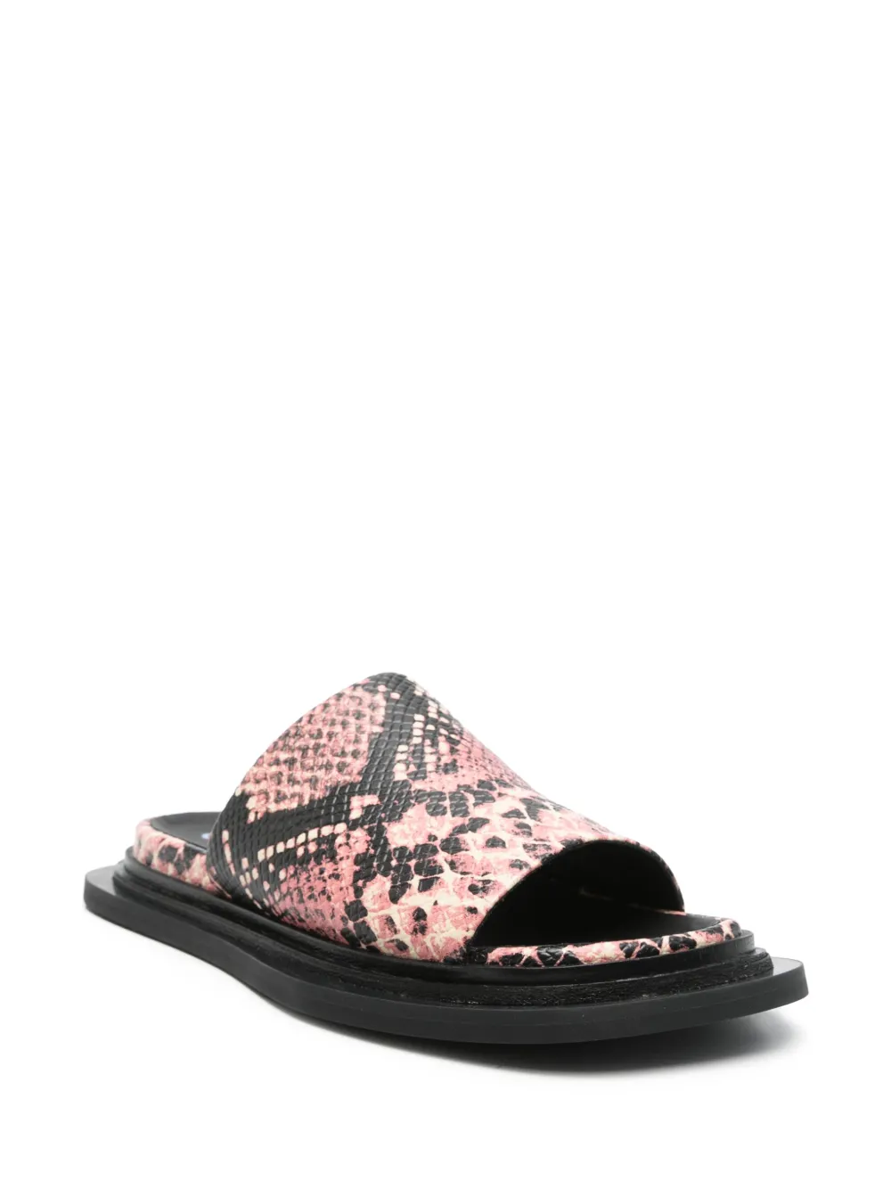 CamperLab Slippers met slangen-effect - Roze