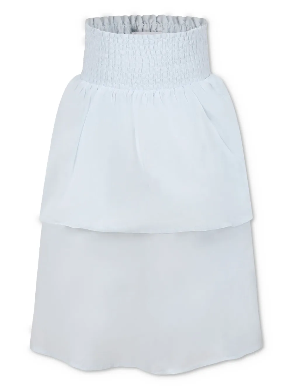 Molo Light Blue Skirt For Girl In Blue