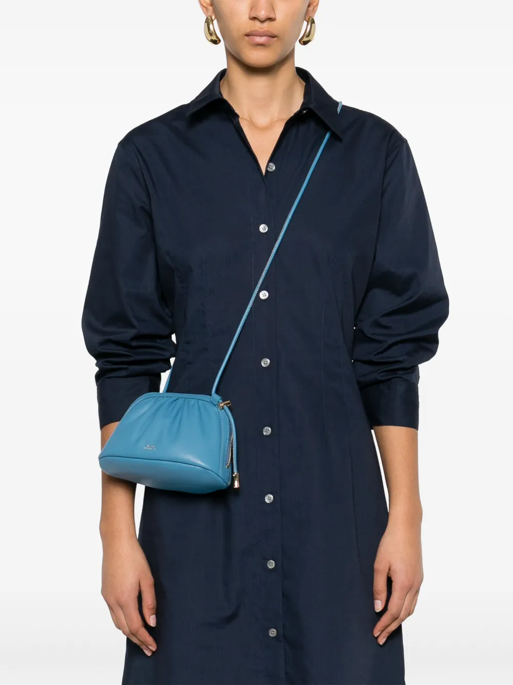 A.P.C. Ninon kleine crossbodytas - Blauw