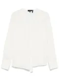 Theory silk georgette blouse - White