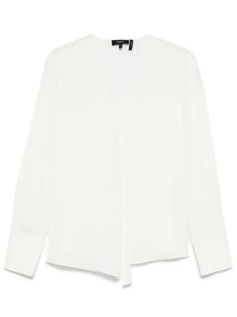 Theory silk georgette blouse