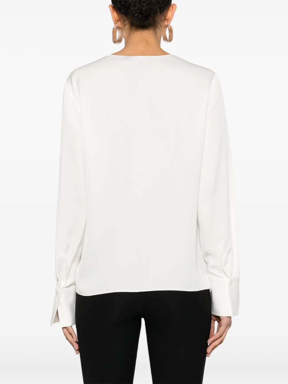Theory Zijden blouse Wit