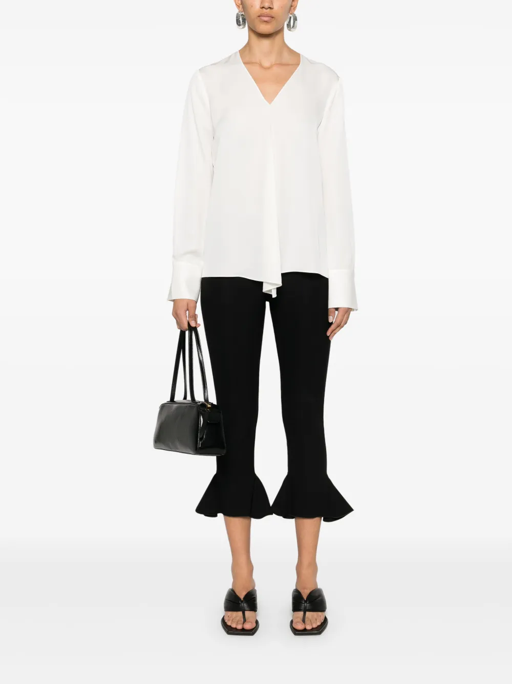 Theory Zijden blouse - Wit