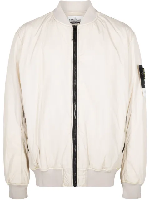 Stone Island chamarra bomber con parche de brújula