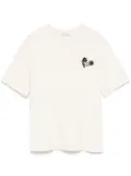 Moncler hand-beaded cotton T-shirt - Neutrals