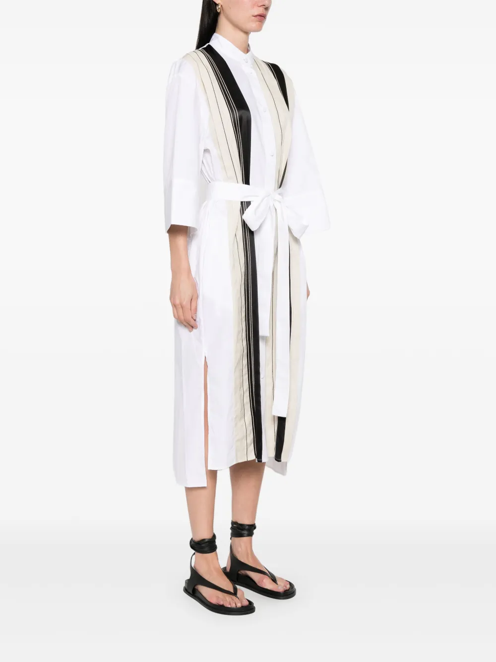 Shop Joseph Mederic Midi Dress In White