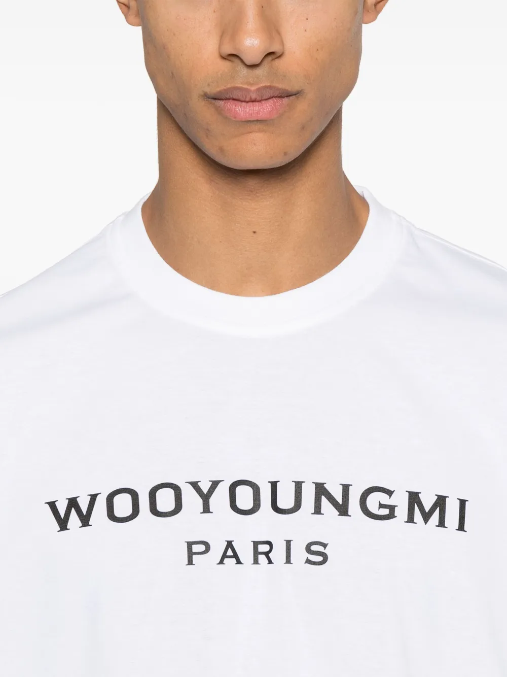 Wooyoungmi Katoenen T-shirt met logoprint Wit