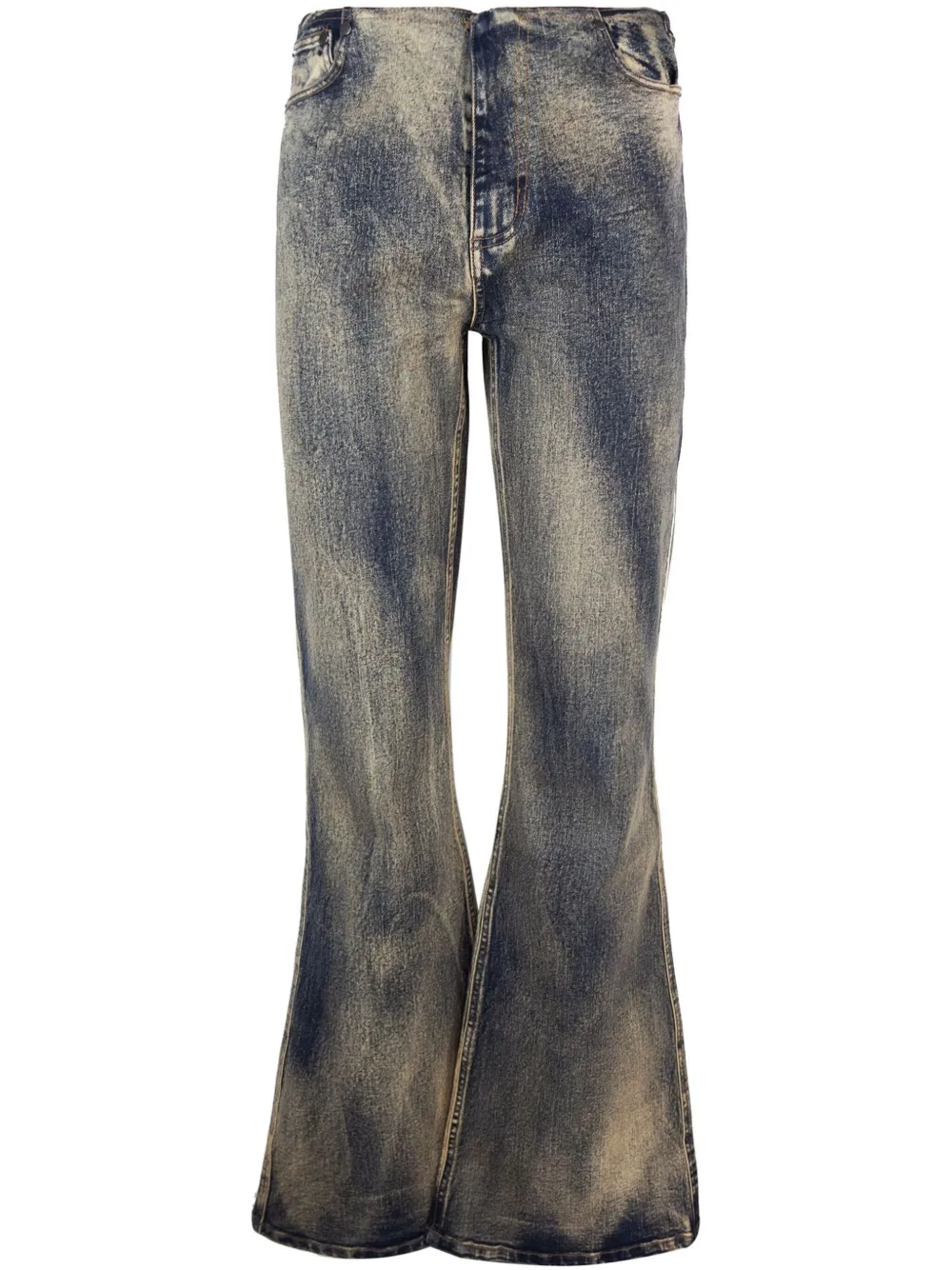 Daily Paper washed flared jeans | Blue | Image 1
