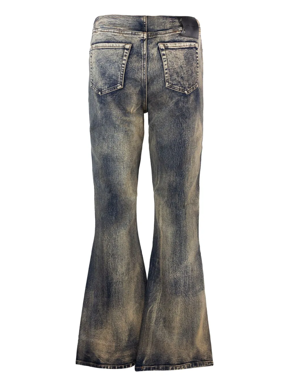 dailypaper Daily Paper Flared jeans met wassing - Blauw