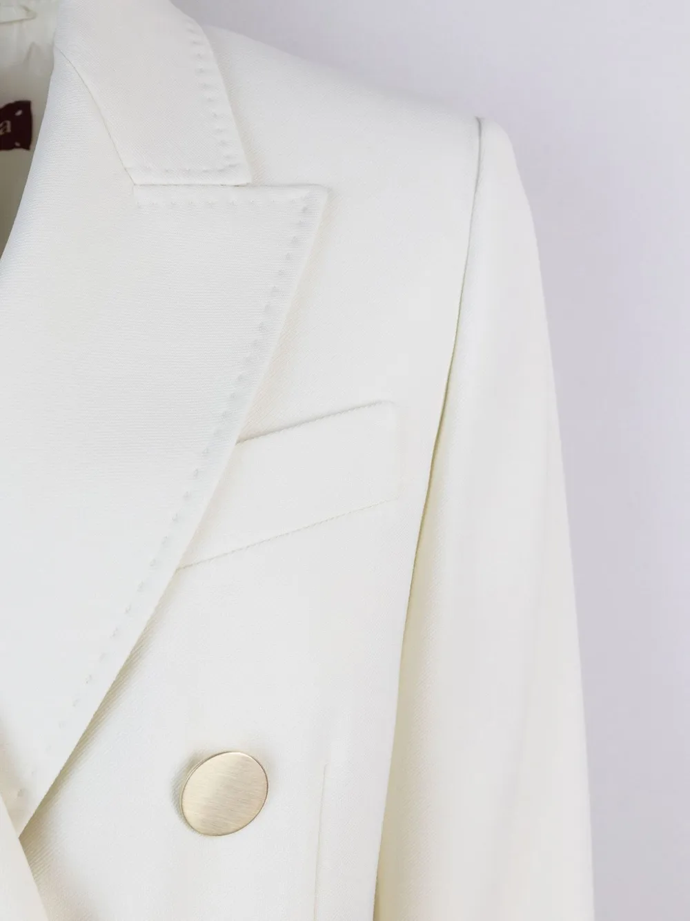 Max Mara Blazer met dubbele rij knopen Wit