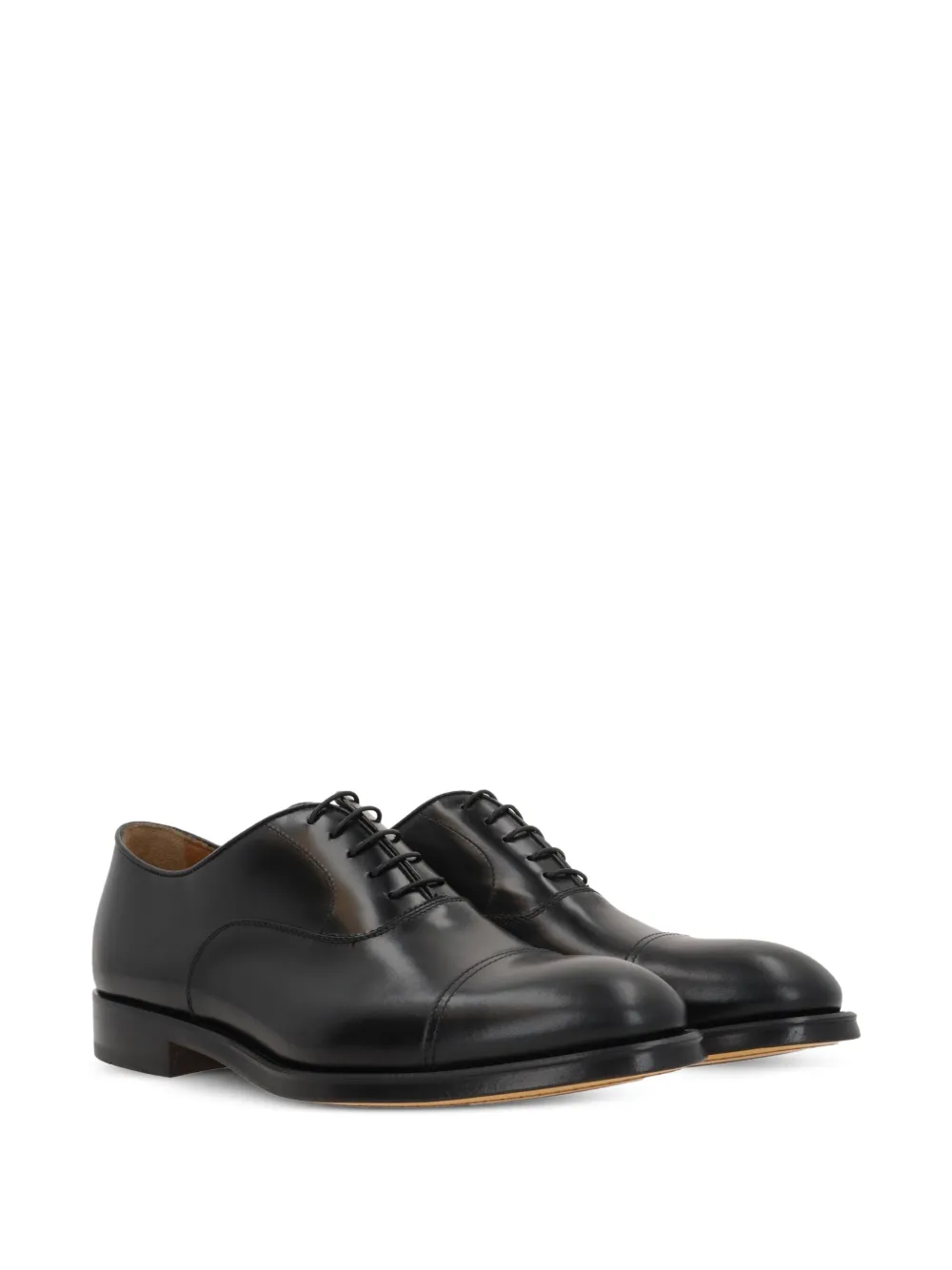 Doucal's leather oxford shoes - Zwart