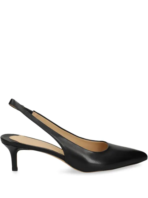 Lauren Ralph Lauren 50mm leather slingback pumps 