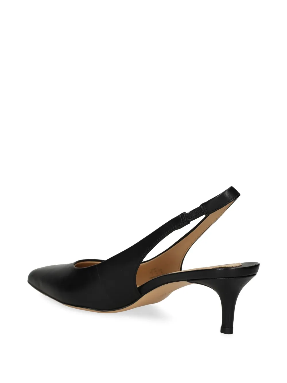 Lauren Ralph Lauren 50mm Leren slingback pumps Zwart