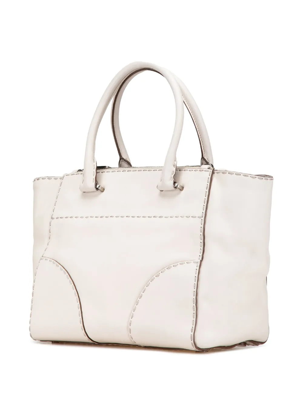 Prada Pre-Owned 2000-2024 Small City Calf Hand Stitched Prada Pre-Owned 2000-2024 Small City Calf Hand Stitched