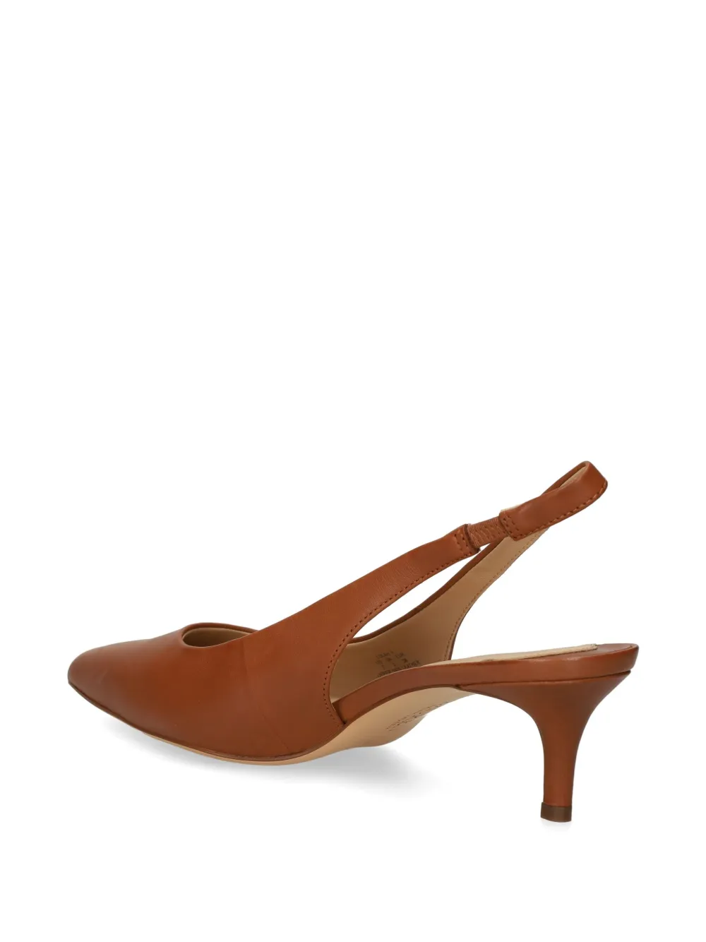 Lauren Ralph Lauren 50mm Leren slingback pumps Bruin