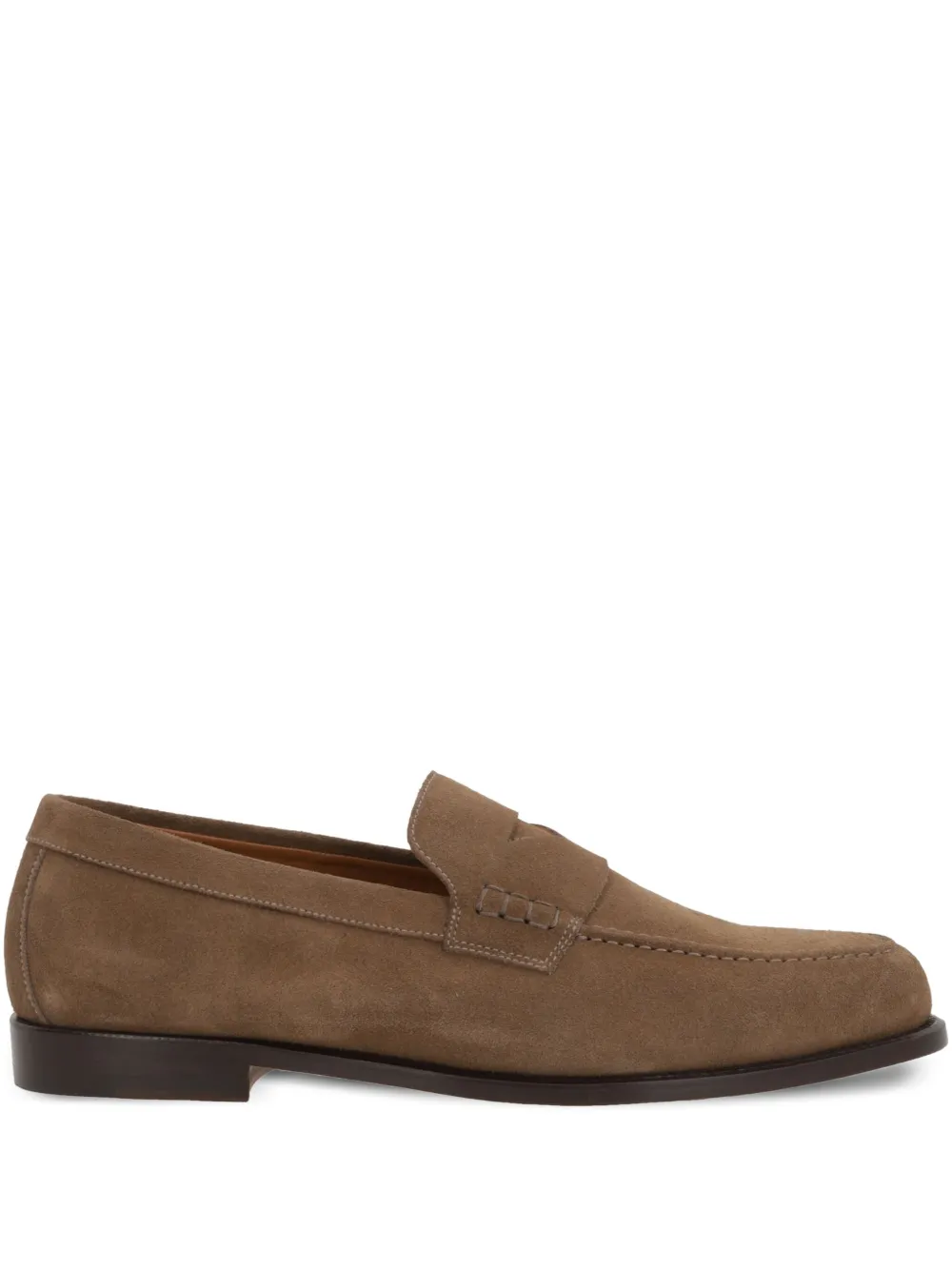 Doucal's suede loafers Brown