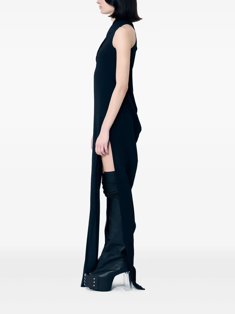 Rick Owens Athena maxi-jurk Zwart