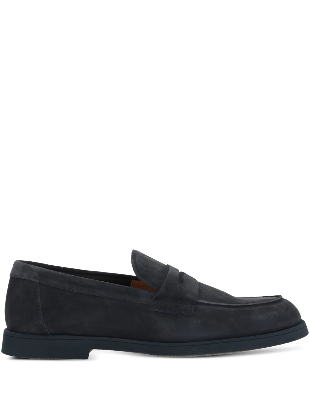 Doucal's suede loafers Blue