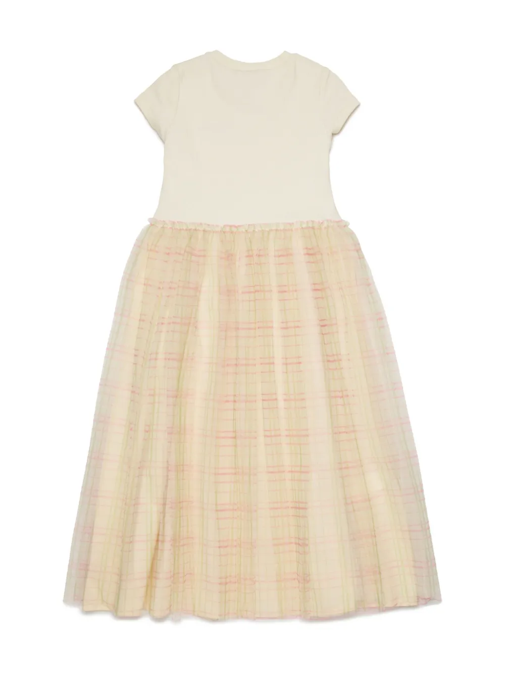 Marni Kids check skirt dress - Beige