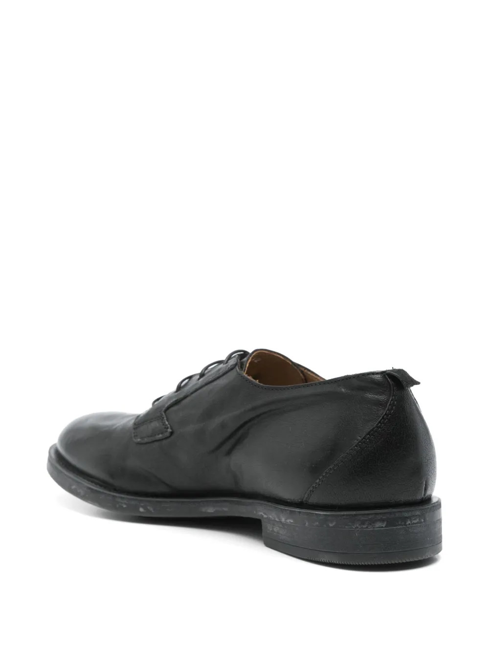 Moma leather derby shoes Black