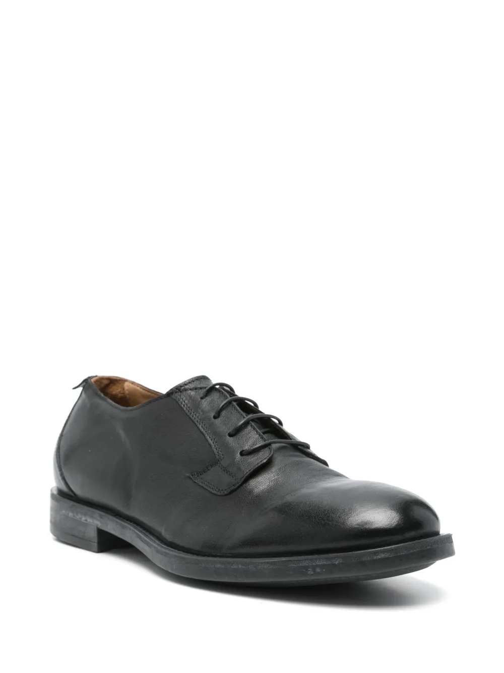 Moma leather derby shoes Black