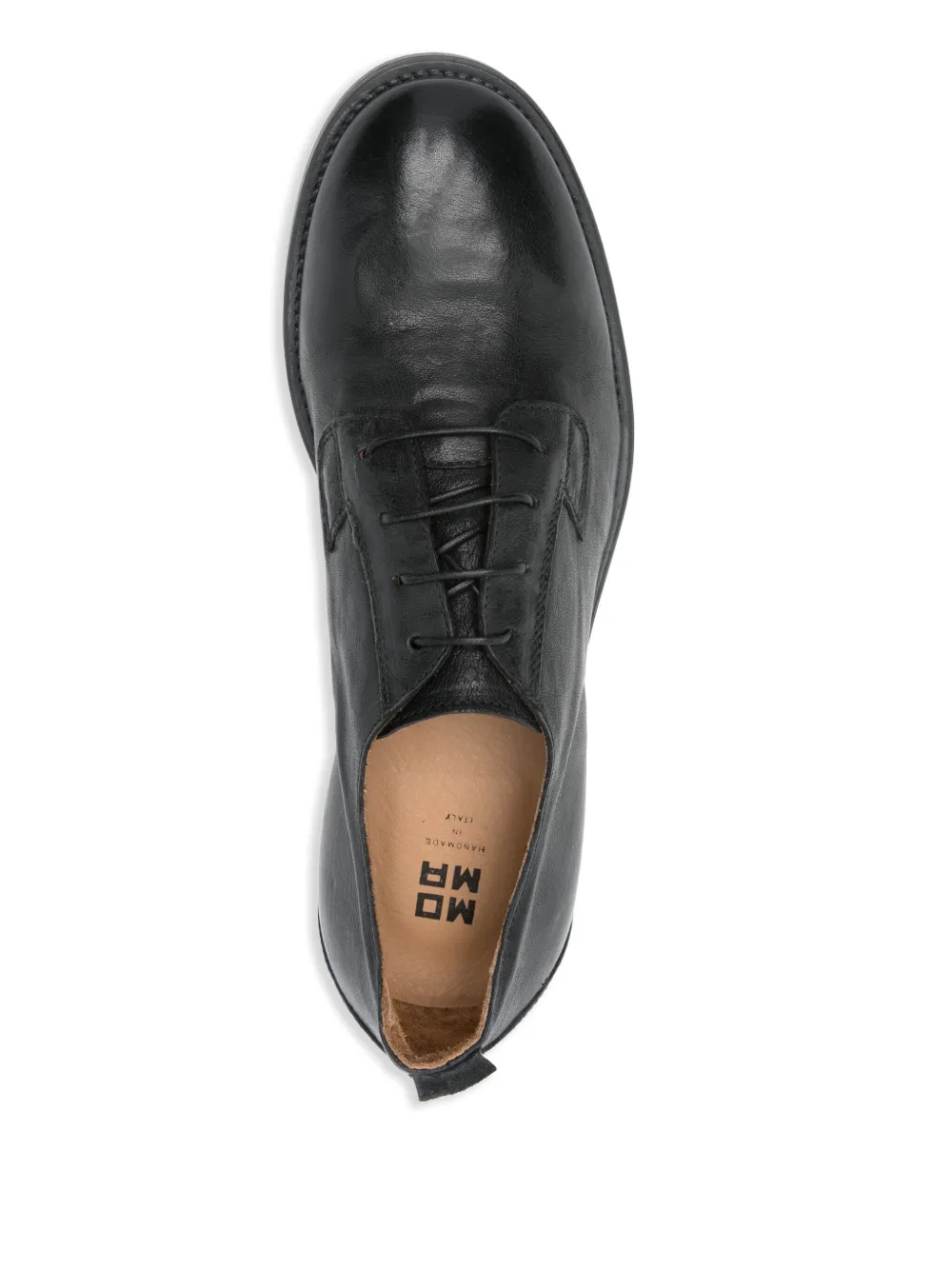 Moma leather derby shoes Black