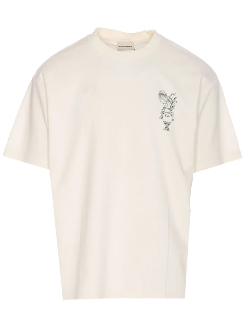 Drôle De Monsieur Katoenen T-shirt Wit