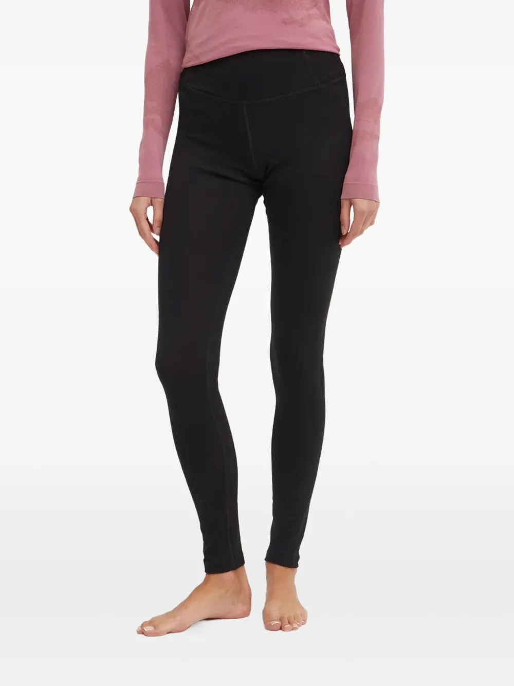 icebreaker logo-waistband leggings - Schwarz