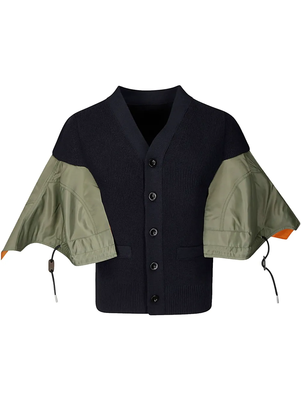 Sacai Vest met vlakken Blauw