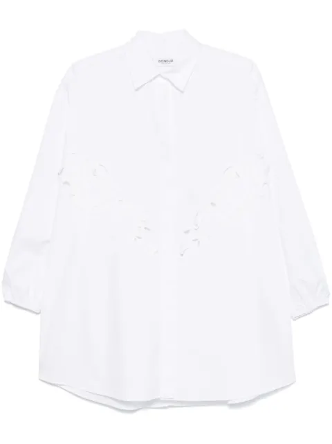 DONDUP vestido camisero con bordado