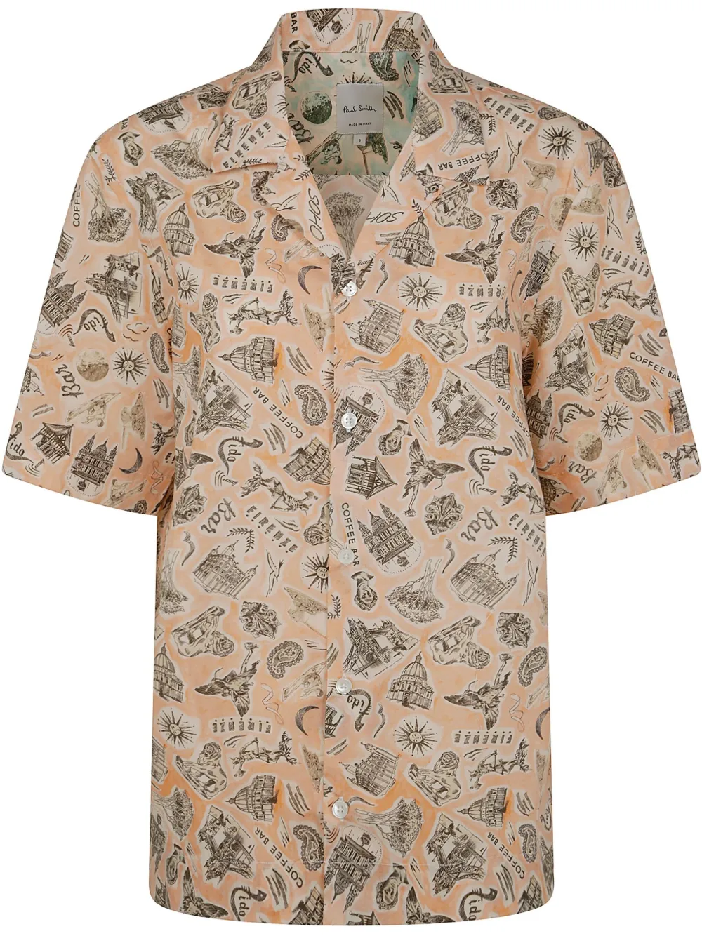 Ps By Paul Smith Patterned Shirt In Pink