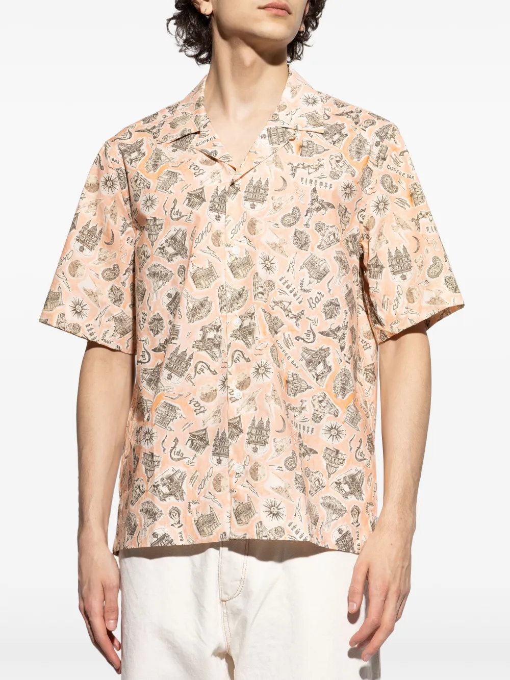 Paul Smith Overhemd met patroon Roze