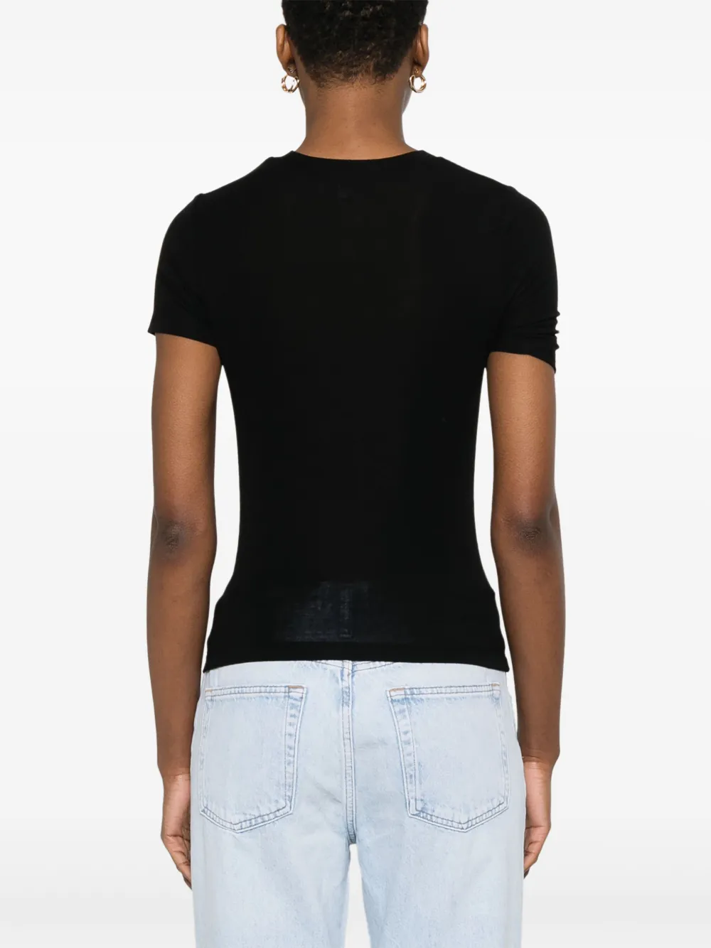 AGOLDE Lissa T-shirt Zwart