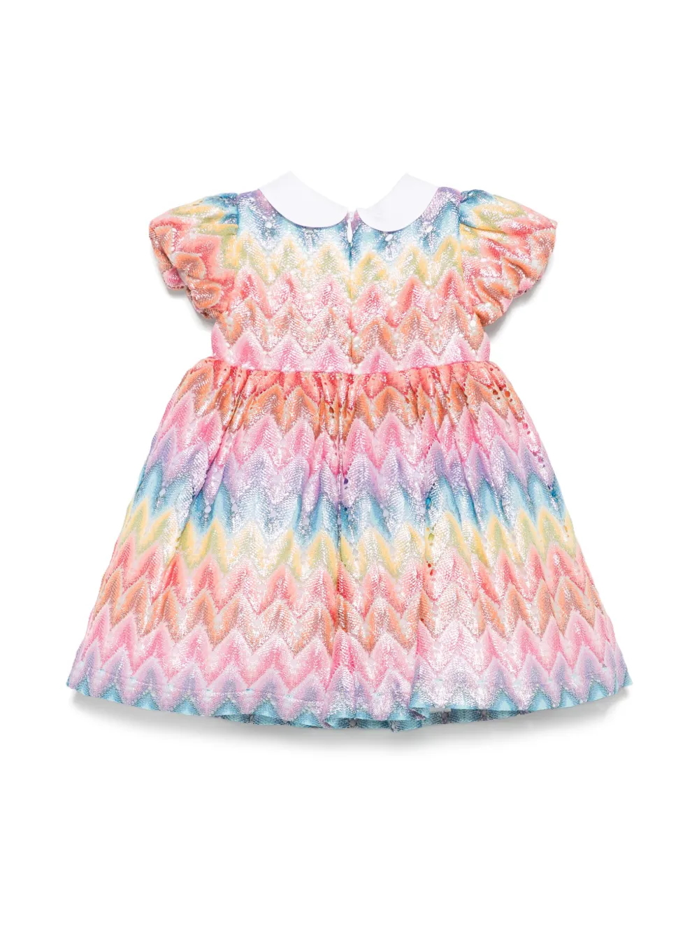 Missoni Kids Jurk met zigzag-patroon - Roze