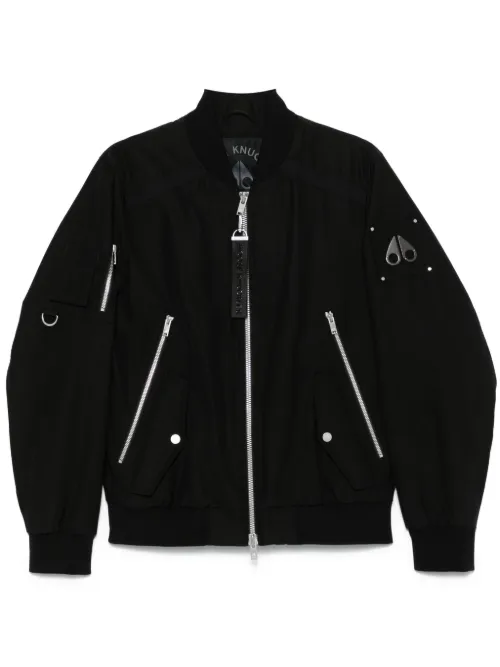 Veste bomber à plaque logo - Moose Knuckles - Modalova