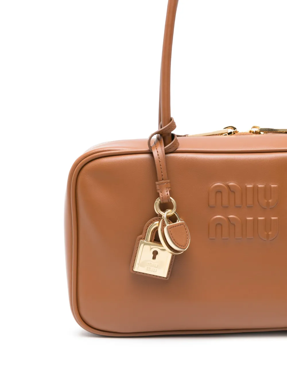 Miu Beau kleine schoudertas Bruin