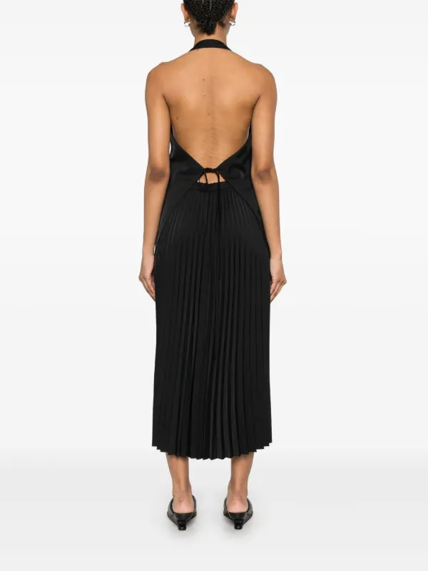 Helmut Lang Halter Vest Dress | Black | FARFETCH