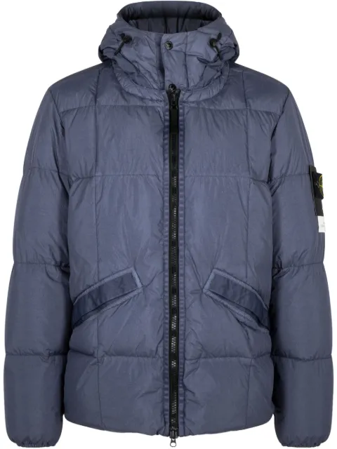 Stone Island hooded "Steel Grey" padded jacket