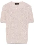 Roberto Collina sequined T-shirt - Pink