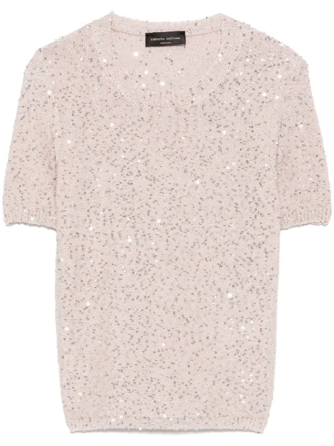 Roberto Collina sequined T-shirt