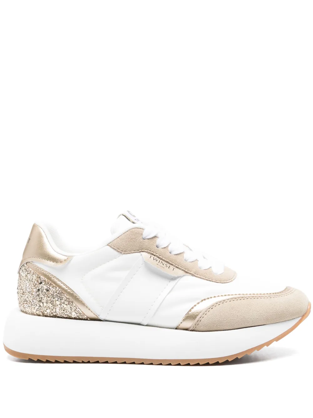 TWINSET glitter-detailing sneakers White