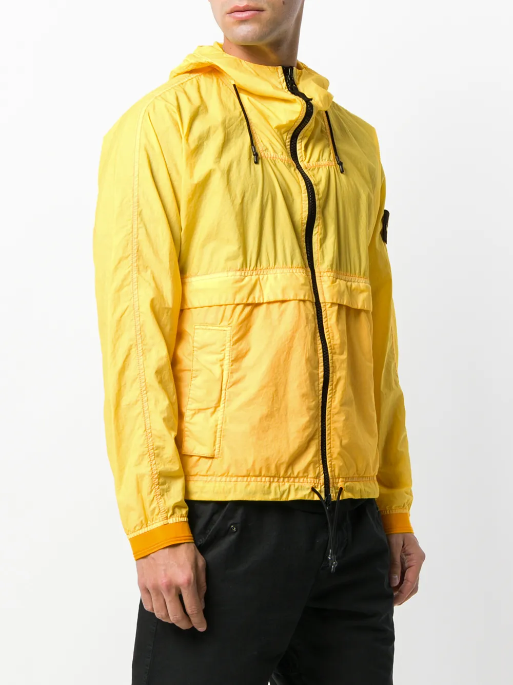 Stone Island jas met capuchon Geel