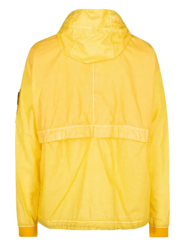 ストーンアイランド ヴィンテージ　イエローフード付きジャケット　イタリア製 Stone Island フーデッド ジャケット | イエロー | FARFETCH JP
