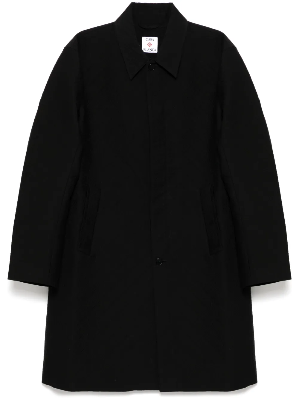 Casablanca Jas met jacquard Zwart