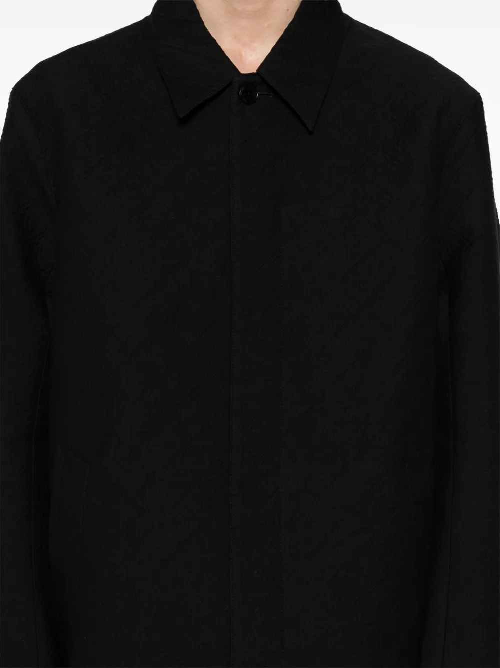 Casablanca Jas met jacquard Zwart