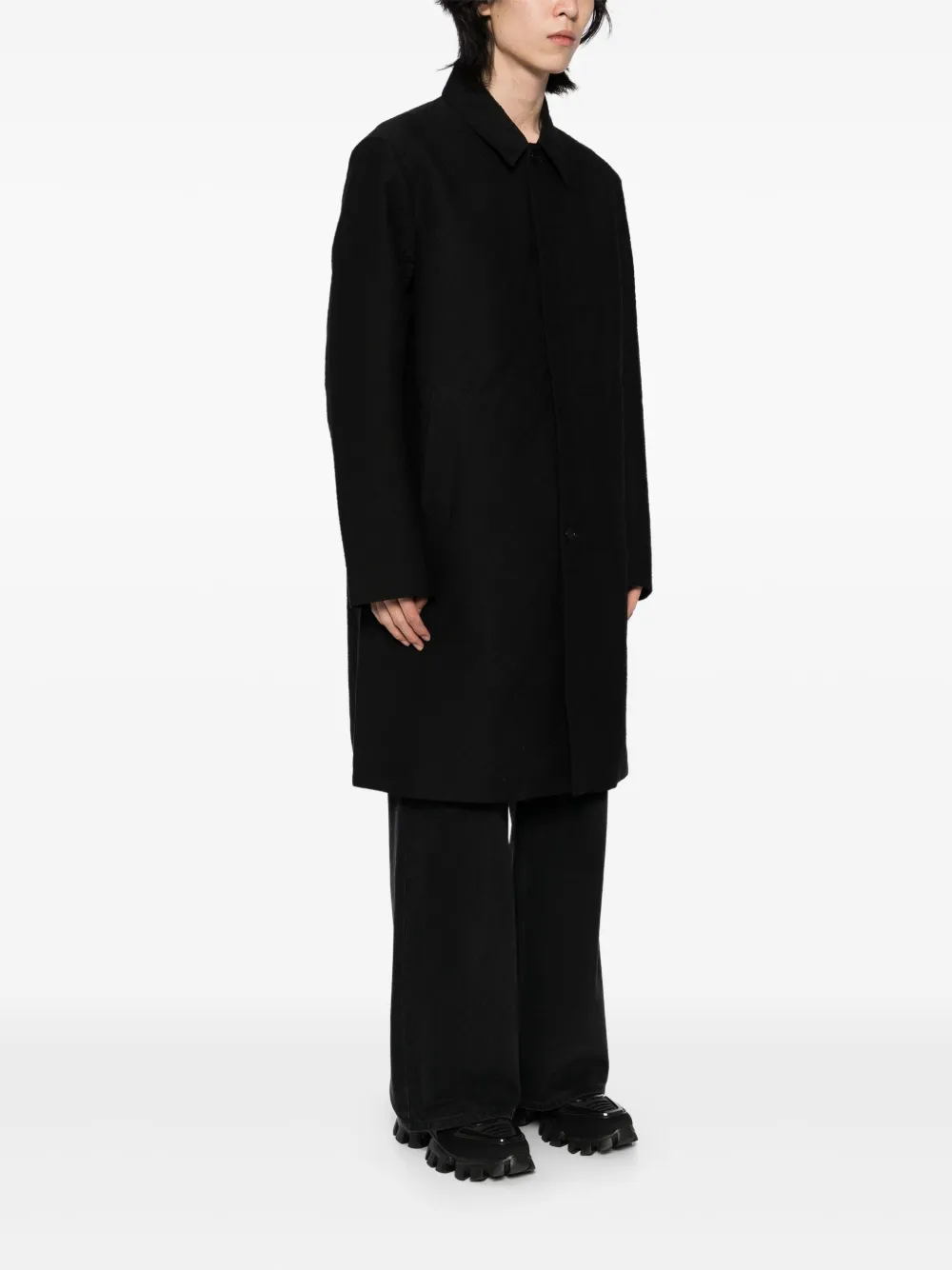 Casablanca Jas met jacquard Zwart