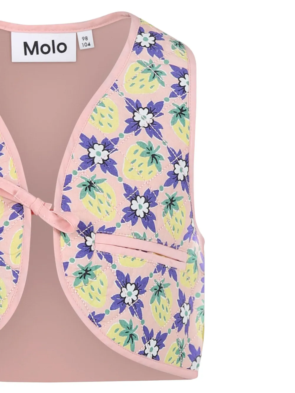 Molo Gilet met bloemenprint Roze