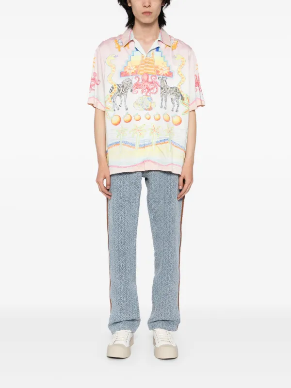 Casablanca Monogram Jeans | Blue | FARFETCH